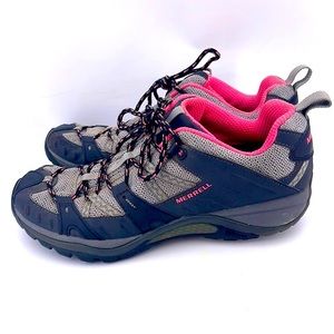Merrell Siren Sport 2 Womens Trail/Hiking Shoes Black/Gray Pink Size 10
